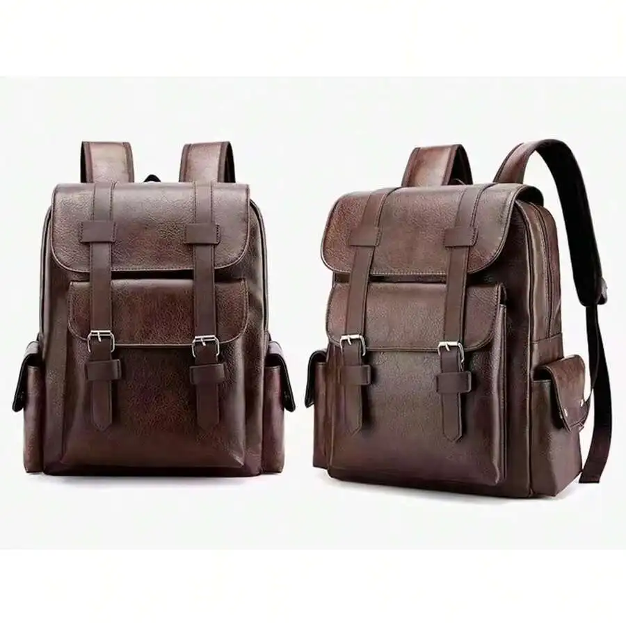 PU Leather Backpack For Men And Women 15.6 Inch Laptop Waterproof Travel Commuter Bag Brown
PU Leather Backpack For Men And Women 15.6 Inch Laptop Waterproof Travel Commuter Bag Brown