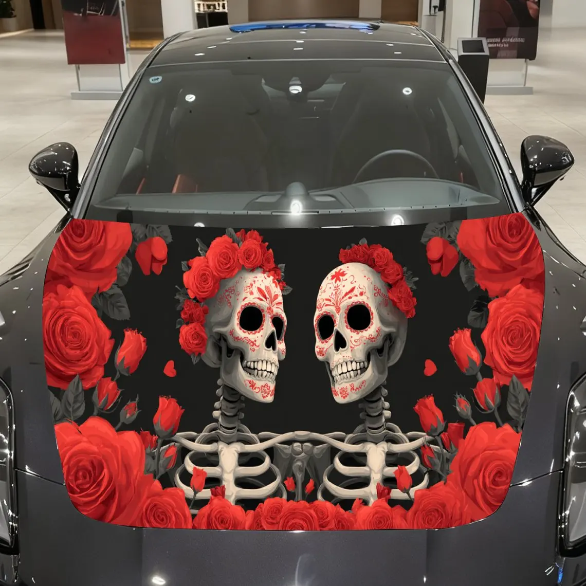 Whimsical Day of the Dead Skull Couple Car Cover Sticker, Auto Hood Decal, Car Exterior Scratch Resistant Decal, Trendy Gift for
Whimsical Day of the Dead Skull Couple Car Cover Sticker, Auto Hood Decal, Car Exterior Scratch Resistant Decal, Trendy Gift for