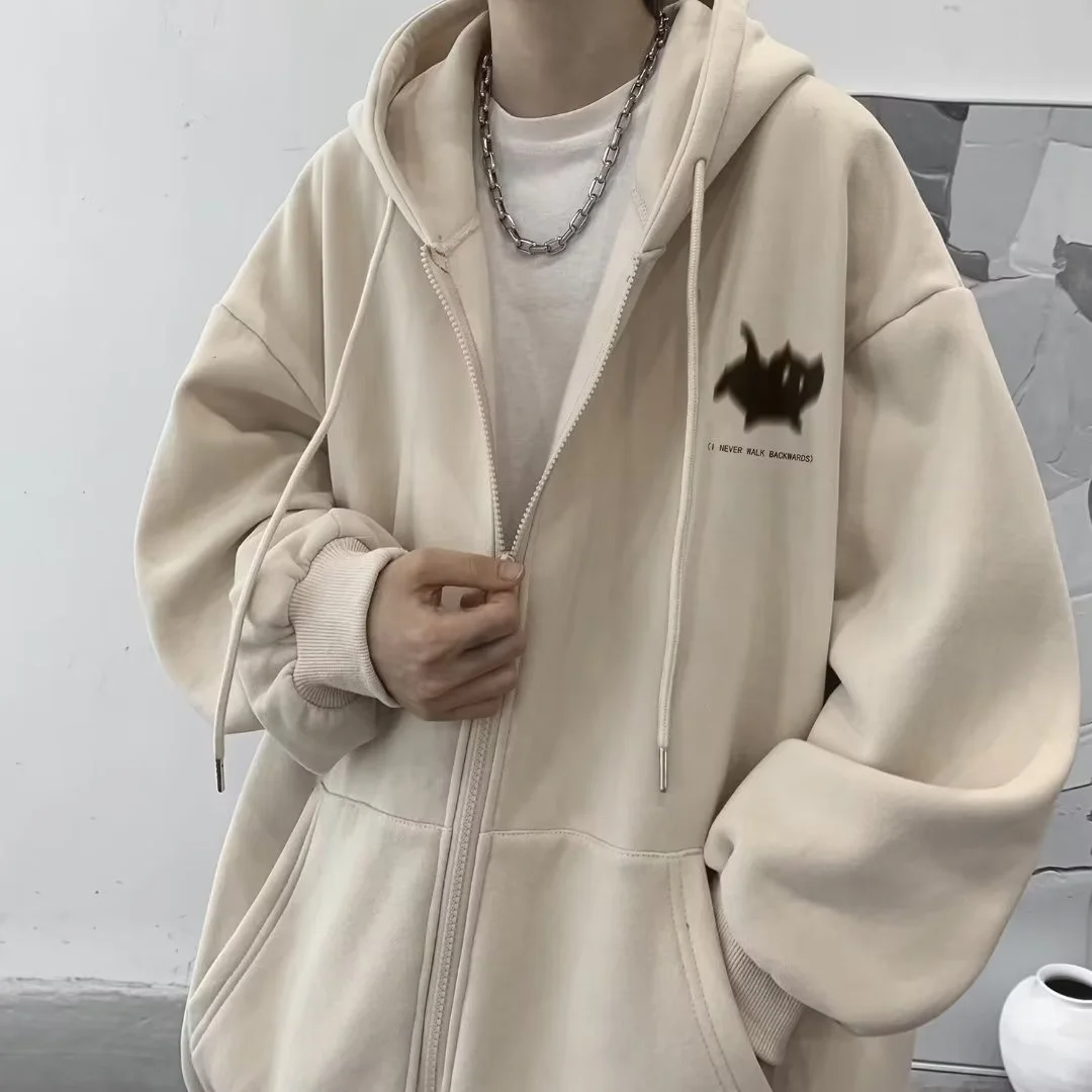 Свободная мужская толстовка с капюшоном на молнии, кардиган, однотонная осенняя одежда Jaet, модная верхняя одежда Long Sve No Brand Registered Trademark
Свободная мужская толстовка с капюшоном на молнии, кардиган, однотонная осенняя одежда Jaet, модная верхняя одежда Long Sve No Brand Registered Trademark