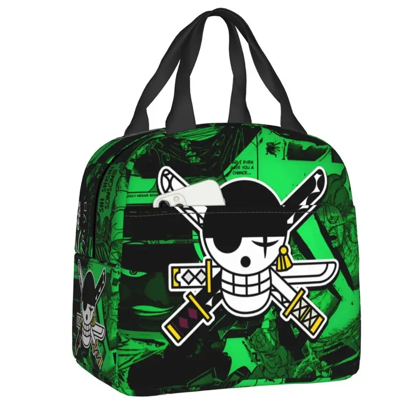 Сумка для обеда в стиле аниме One Piece, многоразовая, с изображением самурая Ророноа Зоро, термоизолированная, для бенто-боксов, пикников, путешествий, для еды
Сумка для обеда в стиле аниме One Piece, многоразовая, с изображением самурая Ророноа Зоро, термоизолированная, для бенто-боксов, пикников, путешествий, для еды