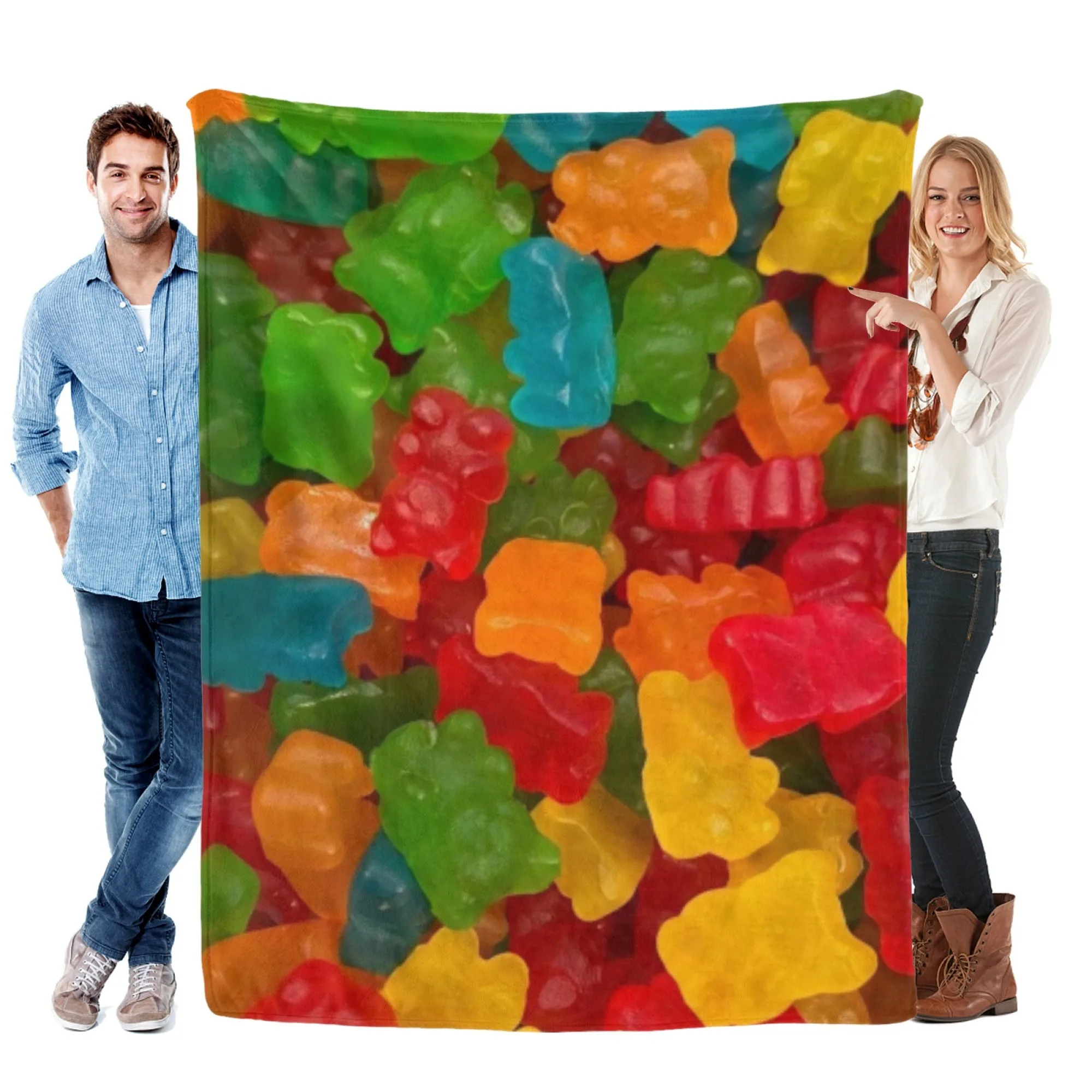 Flannel blanket, teddy bear, gummy print, suitable for all seasons, bedroom sofa, soft and comfortable
Flannel blanket, teddy bear, gummy print, suitable for all seasons, bedroom sofa, soft and comfortable