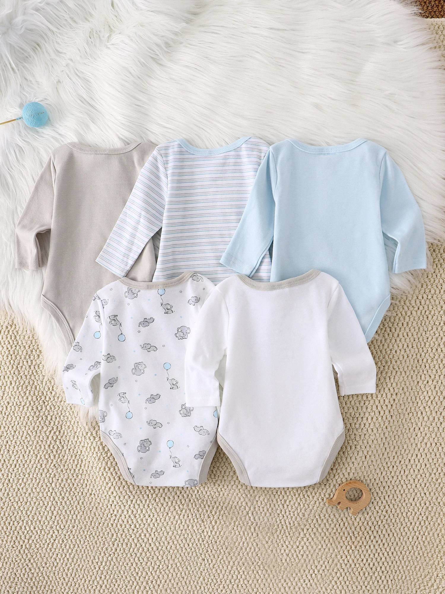 Baby boy onesie5PCS New style baby boy clothes Spring/Autumn long-sleeved onesie Cotton fabric Suitable for 0-9 months
Baby boy onesie5PCS New style baby boy clothes Spring/Autumn long-sleeved onesie Cotton fabric Suitable for 0-9 months