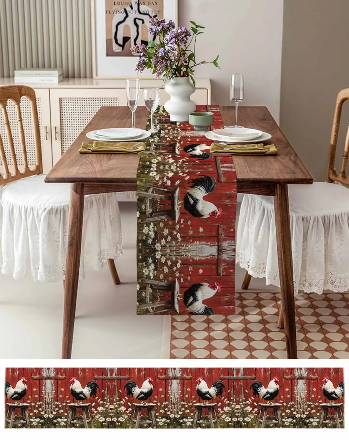 Rustic Farmhouse Rooster Linen Cotton Table Cloth Decoration For Home Wedding Christmas Party
Rustic Farmhouse Rooster Linen Cotton Table Cloth Decoration For Home Wedding Christmas Party