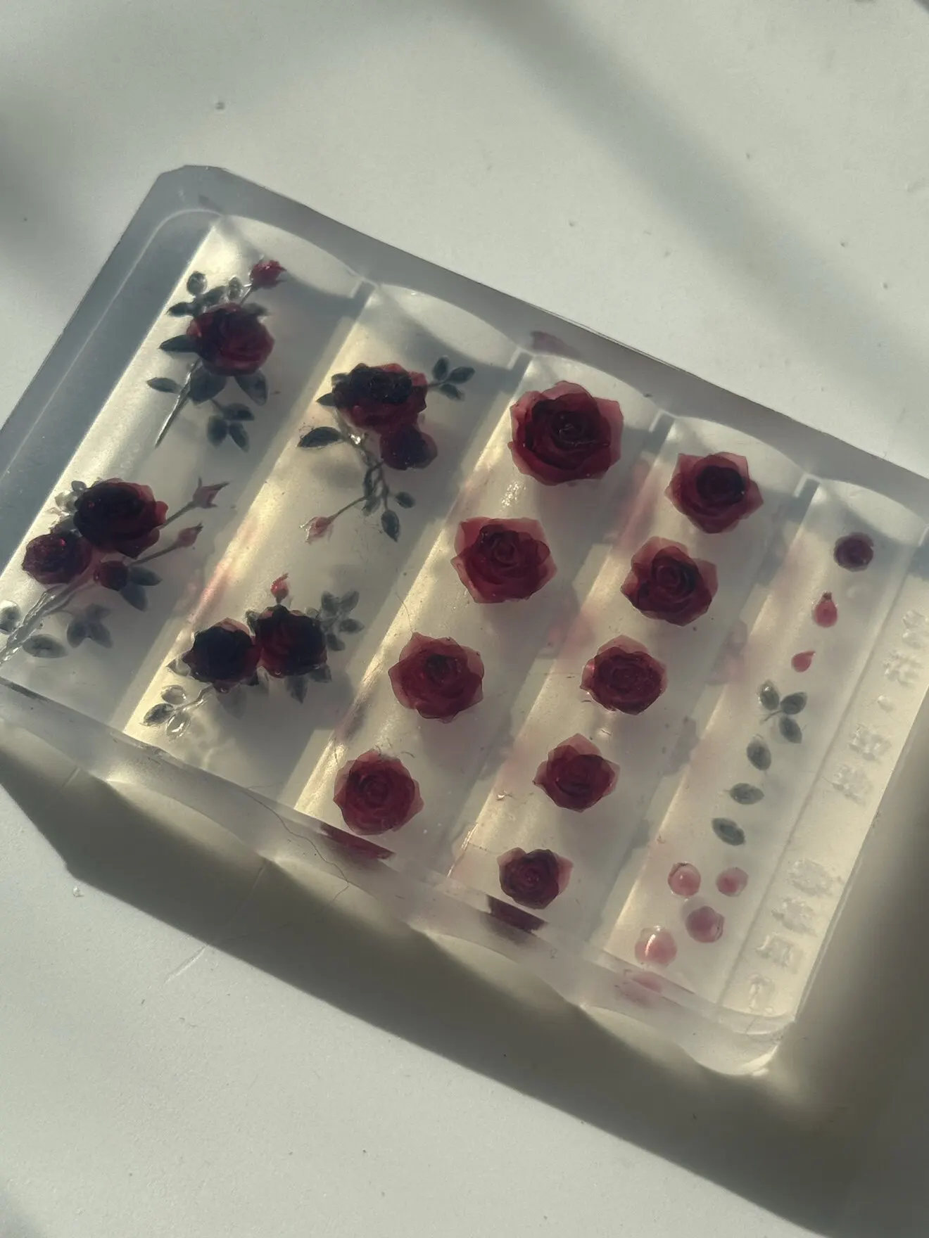 Flower Rose Silicone Nail Art Mold Manicure Decorations Nail Art Transparent Silicone Mold for Nail Art—Box packaging
Flower Rose Silicone Nail Art Mold Manicure Decorations Nail Art Transparent Silicone Mold for Nail Art—Box packaging