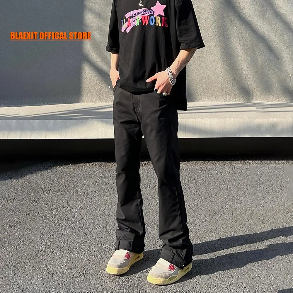 Casual Pants Men Straight-leg High Street Designer Original Black Autumn Fit Streetwear Flared Slim Summer Y2k Fashion Trousers
Casual Pants Men Straight-leg High Street Designer Original Black Autumn Fit Streetwear Flared Slim Summer Y2k Fashion Trousers
