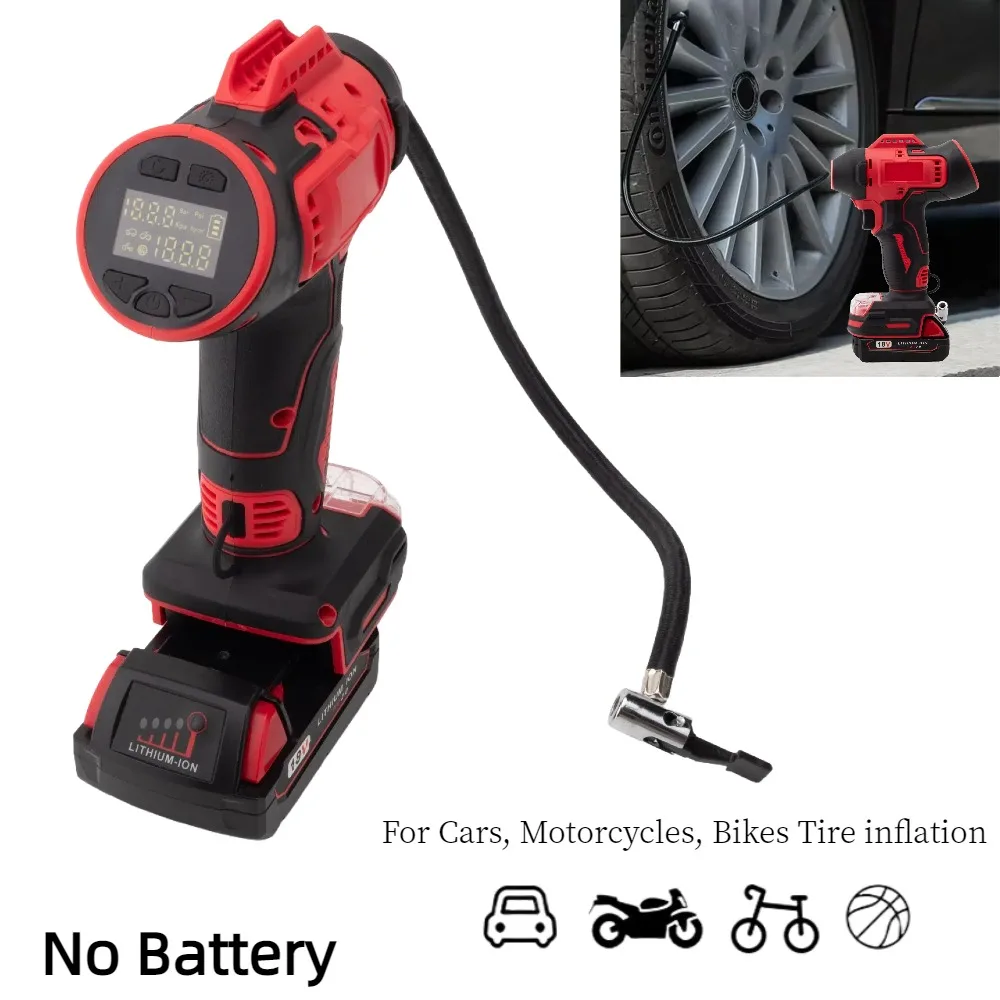 Cordless Tire Inflator Air Compressor for Milwaukee 18V Battery 160PSI Handheld Air Pump with Digital Pressure Gauge(Bare Tool)
Cordless Tire Inflator Air Compressor for Milwaukee 18V Battery 160PSI Handheld Air Pump with Digital Pressure Gauge(Bare Tool)