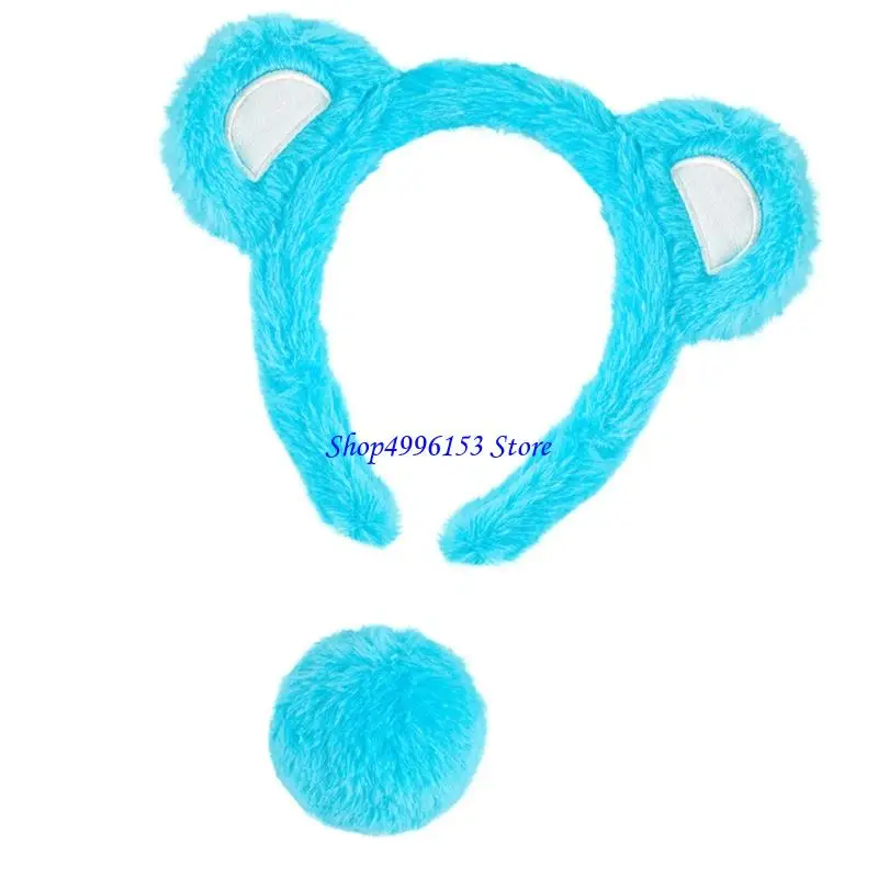 Q0KE Little Bear Ears and Tail Set Animal Bear Costume Set Halloween Cosplay Costume
Q0KE Little Bear Ears and Tail Set Animal Bear Costume Set Halloween Cosplay Costume