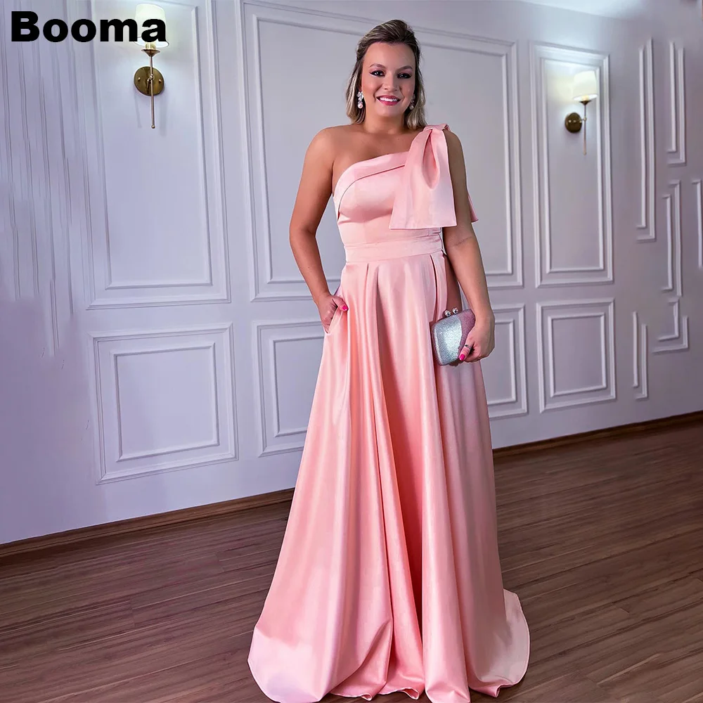 Booma Pink Stain A Line Evening Dresses One Shoulder Elegant Formal Occasion Dresses Party Events Prom Gowns vestidos de noche
Booma Pink Stain A Line Evening Dresses One Shoulder Elegant Formal Occasion Dresses Party Events Prom Gowns vestidos de noche