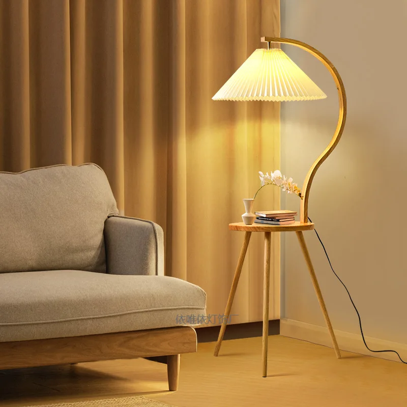 Retro Solid Wood Internet Celebrity Pleated Floor Lamp Living Room Storage Integrated Table Lamp Bedroom Antique Style Coffee
Retro Solid Wood Internet Celebrity Pleated Floor Lamp Living Room Storage Integrated Table Lamp Bedroom Antique Style Coffee