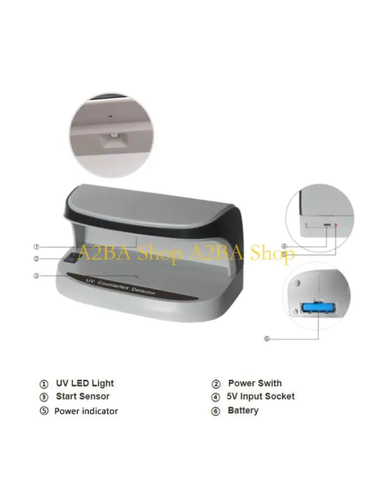 A2BA Rechargeable Battery Powered Currency Detectors Including Magnifiers and Ultraviolets Light for Counterfeits Cash Automatic
A2BA Rechargeable Battery Powered Currency Detectors Including Magnifiers and Ultraviolets Light for Counterfeits Cash Automatic