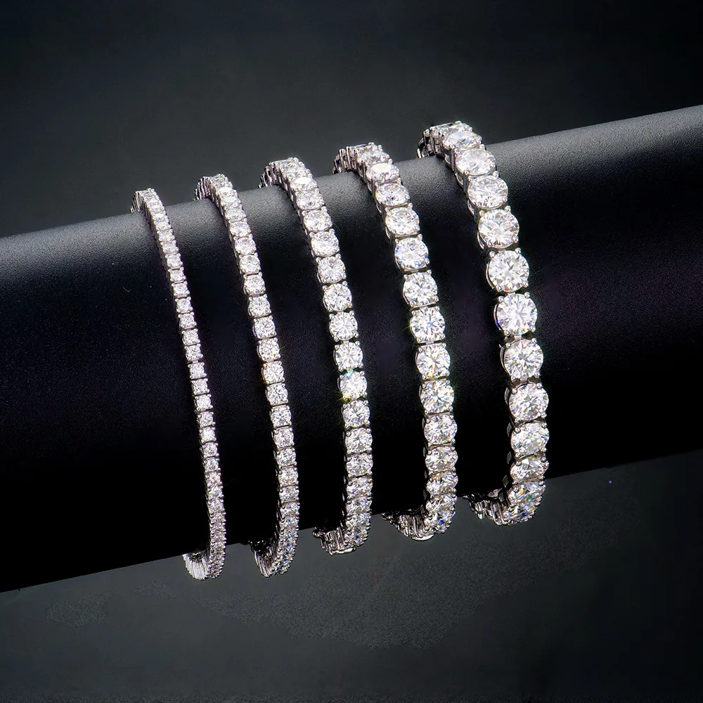 CxsJeremy VVS Moissanite Tennis Bracelet 2-6mm 925 Sterling Silver Iced Out Diamond Chain Women Men Luxury Jewelry Gift
CxsJeremy VVS Moissanite Tennis Bracelet 2-6mm 925 Sterling Silver Iced Out Diamond Chain Women Men Luxury Jewelry Gift