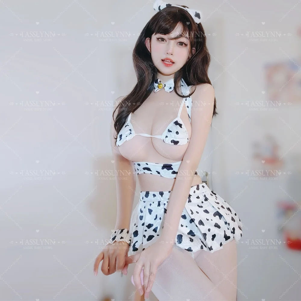 LJN Kashino Cosplay Costumes Cow Maid Kashino Azur Lane Cow Bikini Set Halloween Costumes for Women Small Bell Summer Swimsuit
LJN Kashino Cosplay Costumes Cow Maid Kashino Azur Lane Cow Bikini Set Halloween Costumes for Women Small Bell Summer Swimsuit