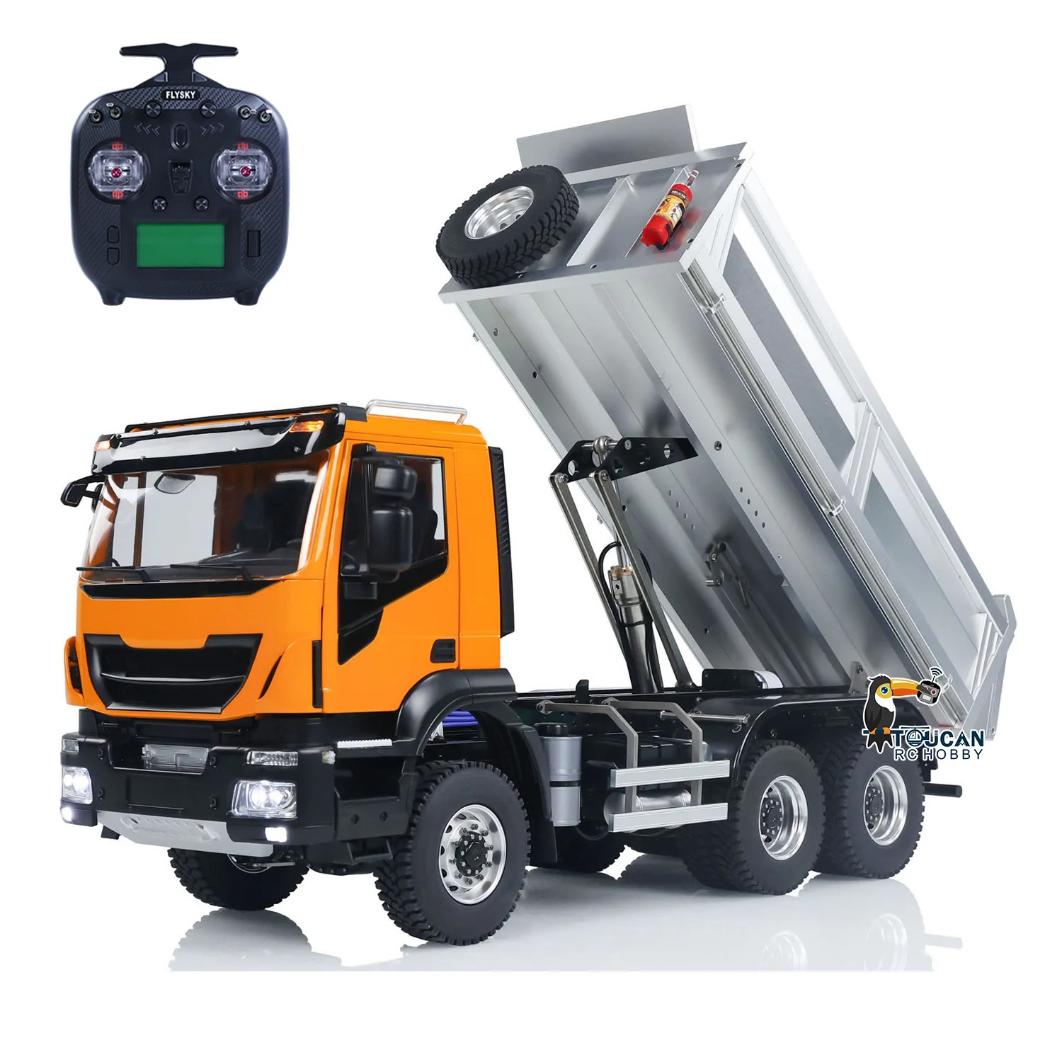 6x6 1/14 RC Metal Hydraulic Dumper Truck Remote Control Car Model with 2-speed Gearbox Sound Light System RC Toy TH23528
6x6 1/14 RC Metal Hydraulic Dumper Truck Remote Control Car Model with 2-speed Gearbox Sound Light System RC Toy TH23528