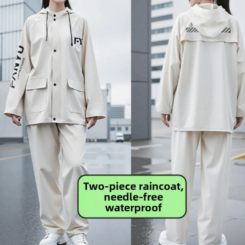 With Reflective Strips Raincoat Rain Pants Suit Soft Professional Motorcycle Rain Jackets Waterproof Heavy Rainproof Suit
With Reflective Strips Raincoat Rain Pants Suit Soft Professional Motorcycle Rain Jackets Waterproof Heavy Rainproof Suit