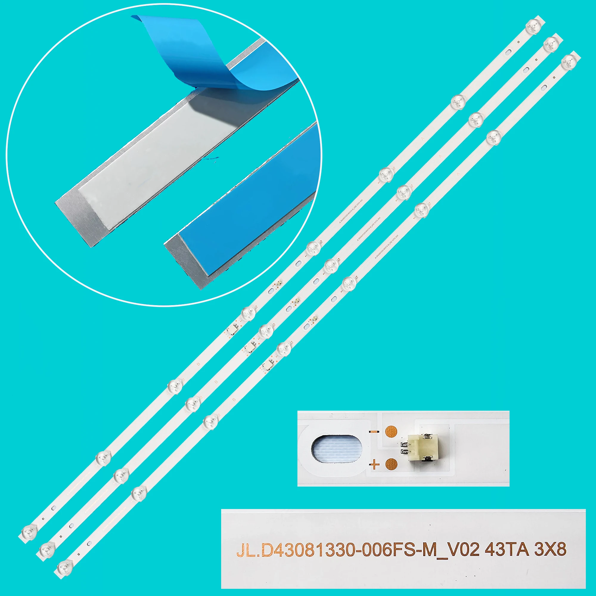 LED BackLight Strip For SDX-43U4128 SDX-43F2128 SC-4316STV 43DM7600 S43U34302VJ 43DS9800 C43V1FR L43E9690 SDX-43U4014
LED BackLight Strip For SDX-43U4128 SDX-43F2128 SC-4316STV 43DM7600 S43U34302VJ 43DS9800 C43V1FR L43E9690 SDX-43U4014