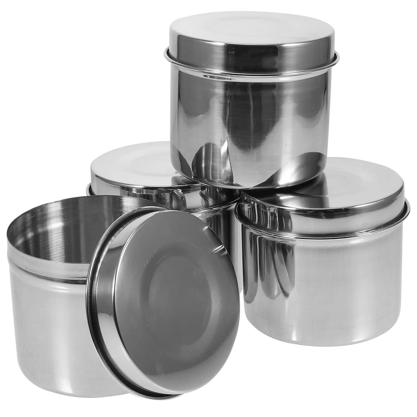 4 Pcs Box 8CM 350ML Stainless Steel Food Containers With Lids Food Storage Containers Safe School Canteen Laboratory Use
4 Pcs Box 8CM 350ML Stainless Steel Food Containers With Lids Food Storage Containers Safe School Canteen Laboratory Use
