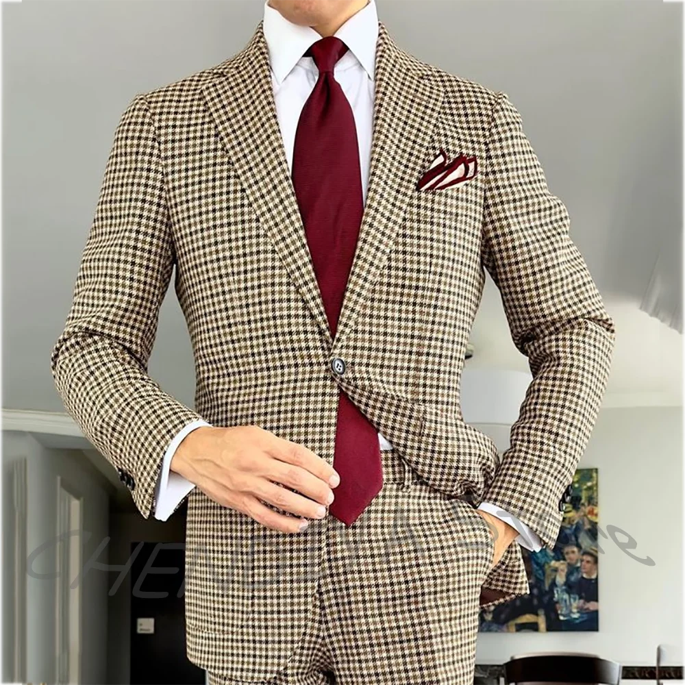 Tailored Made Men Suit 2 Pieces Luxury 2026 Notch Lapel Single Button Blazer Set Formal Dinner Party Casual Chic Male Set
Tailored Made Men Suit 2 Pieces Luxury 2026 Notch Lapel Single Button Blazer Set Formal Dinner Party Casual Chic Male Set
