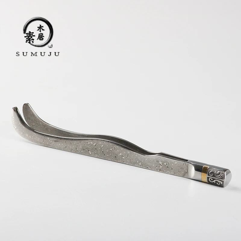 Premium Stainl Steel Tea Clipper Chinese Gongfu Tea Set Accories Damascus Steel Tea Cup Tweezers Tea Le Clip
Premium Stainl Steel Tea Clipper Chinese Gongfu Tea Set Accories Damascus Steel Tea Cup Tweezers Tea Le Clip