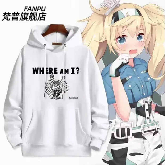 Anime Kancolle USS Gambier Bay Hooded Hoodie Cosplay Autumn Winter Men Women Coat Loose Jacket Tops Anime 
Anime Kancolle USS Gambier Bay Hooded Hoodie Cosplay Autumn Winter Men Women Coat Loose Jacket Tops Anime