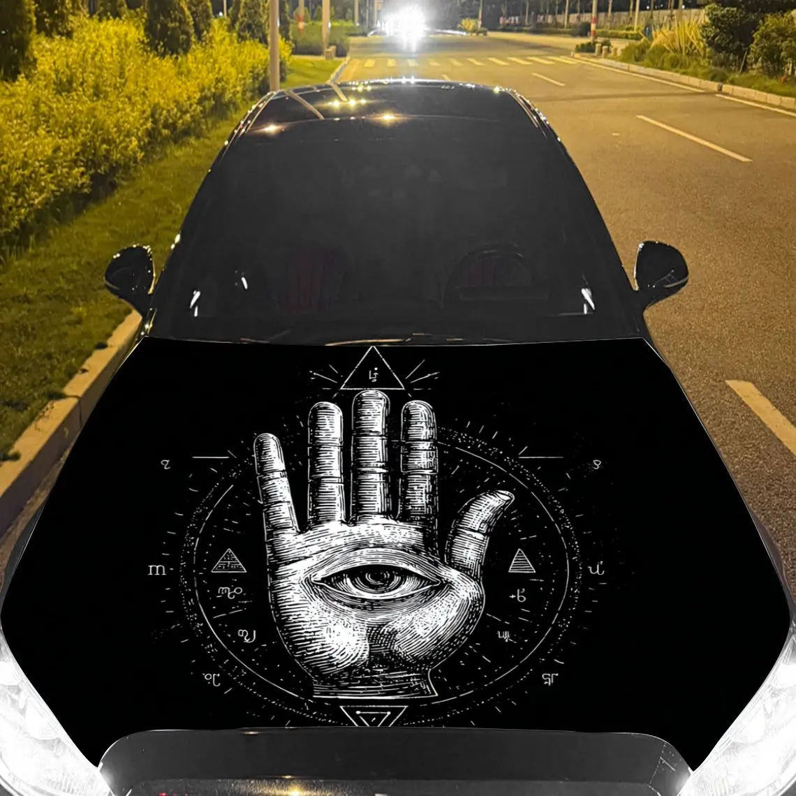 Car Decals Mystical Hand with Eye and Geometric Patterns Car Hood Sticker, Waterproof Self - Adhesive Vinyl Graphics Decals, Dec
Car Decals Mystical Hand with Eye and Geometric Patterns Car Hood Sticker, Waterproof Self - Adhesive Vinyl Graphics Decals, Dec