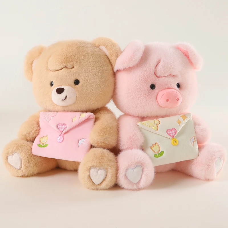 50cm Kawaii Envelope Series Pink Little PIg Brown Bear Cuddly Doll Stuffed Animals Cute Accompany Plush Toys for Girlfriend Gift
50cm Kawaii Envelope Series Pink Little PIg Brown Bear Cuddly Doll Stuffed Animals Cute Accompany Plush Toys for Girlfriend Gift
