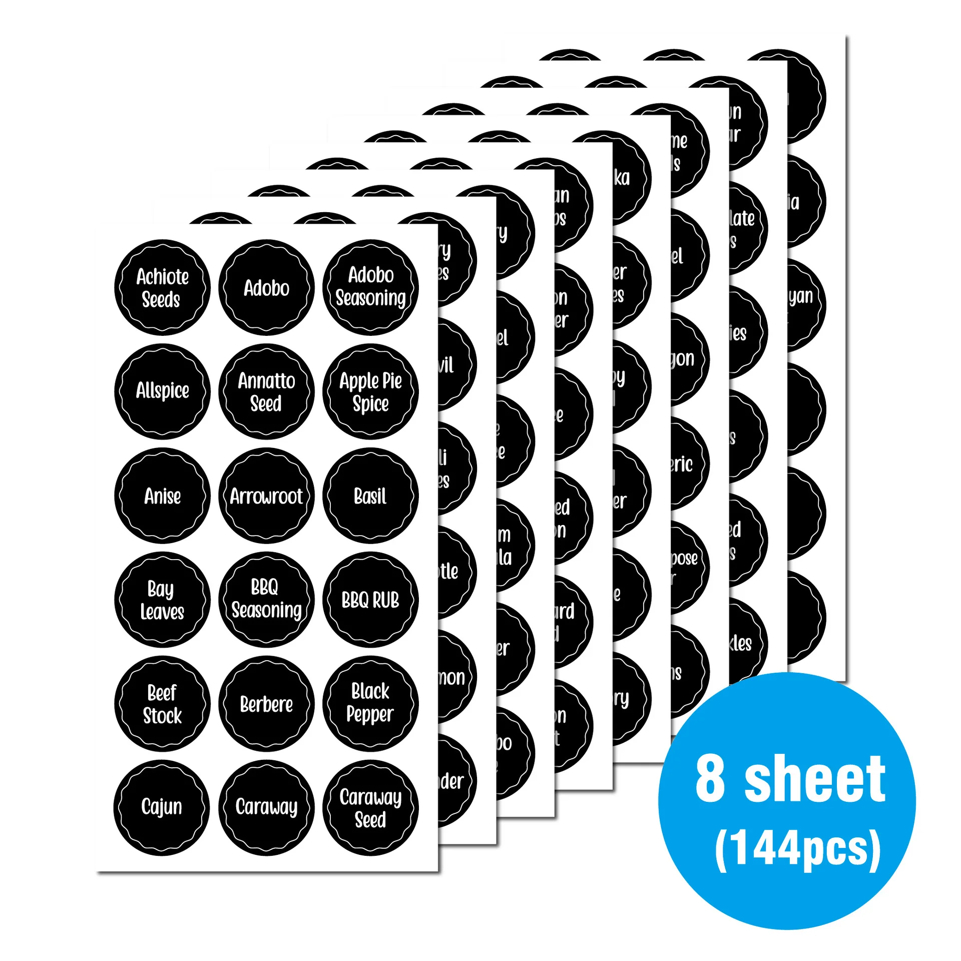 144pcs Printed Spice Jar Labels And Food Pantry Stickers DIY Manual Label Home Kitchen Management Tools
144pcs Printed Spice Jar Labels And Food Pantry Stickers DIY Manual Label Home Kitchen Management Tools