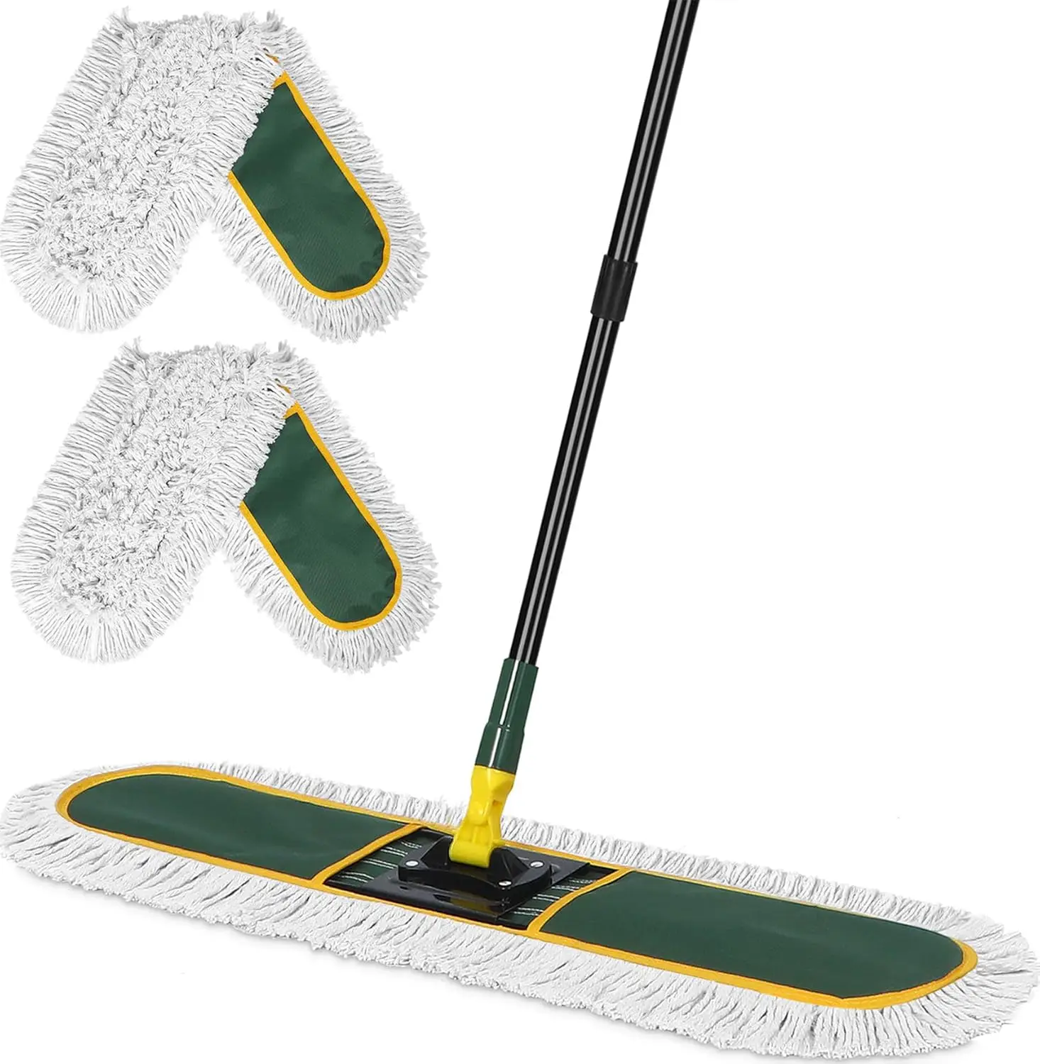 36" Heavy-Duty Commercial Dust Mop with Replaceable Pads for Wet/Dry Floor Cleaning in Office, Garage, Warehouse
36" Heavy-Duty Commercial Dust Mop with Replaceable Pads for Wet/Dry Floor Cleaning in Office, Garage, Warehouse
