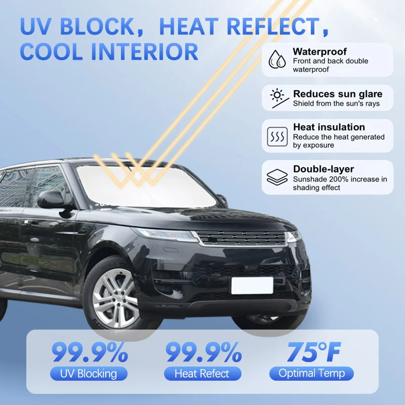 Car Windshield Sun Shade For Land Rover Range Rover Sport Sunshade Sun Visor Protector Blocks UV Rays Summer Car Accessories
Car Windshield Sun Shade For Land Rover Range Rover Sport Sunshade Sun Visor Protector Blocks UV Rays Summer Car Accessories