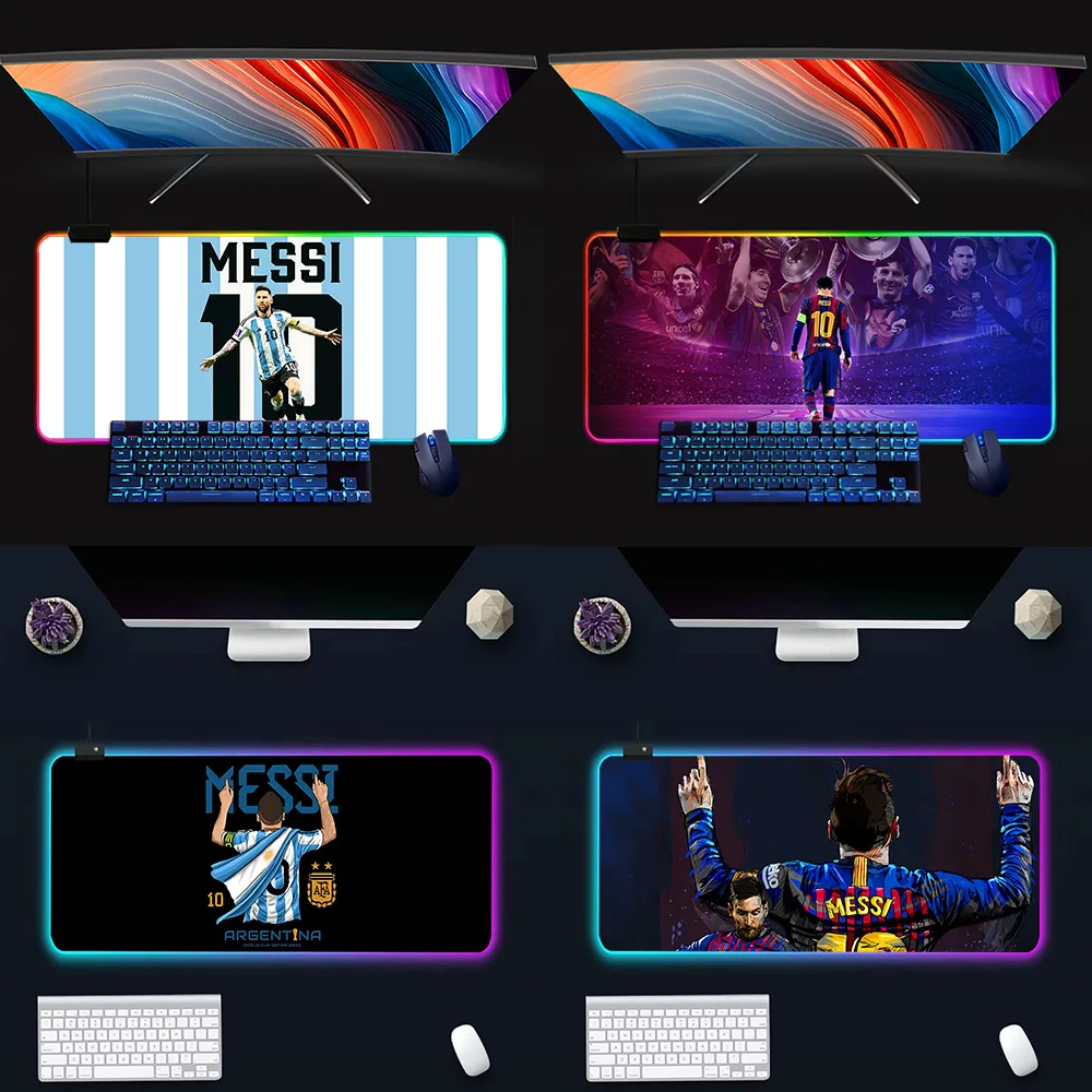 Football Star M-Messis RGB Pc Gamer Keyboard Mouse Pad Mousepad LED Glowing Mouse Mats Rubber Gaming Computer Mausepad
Football Star M-Messis RGB Pc Gamer Keyboard Mouse Pad Mousepad LED Glowing Mouse Mats Rubber Gaming Computer Mausepad