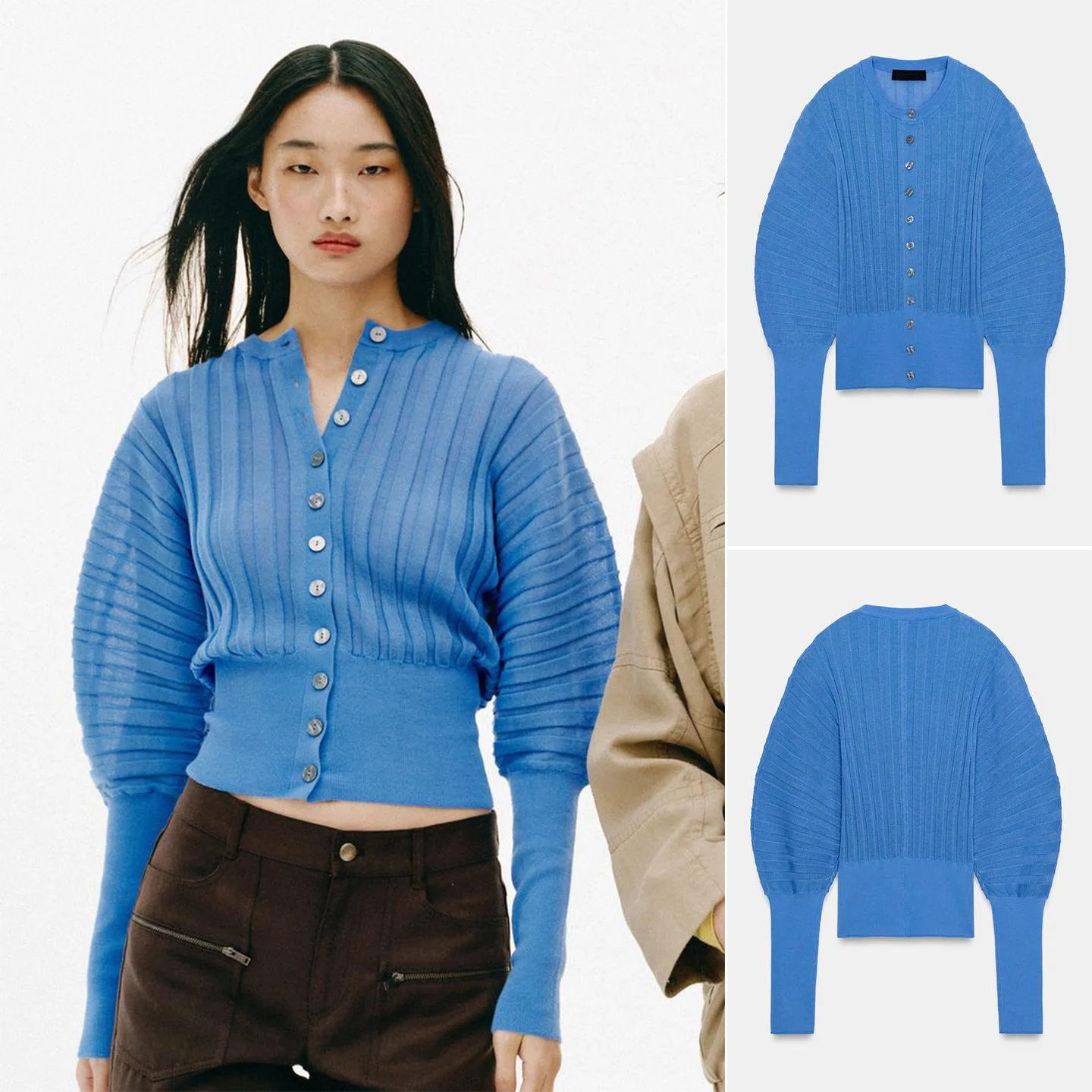 Spring New Arrival Women's Lazy Style Single Row Multi-Buckled Long Sleeve round Neck Pleated Sleeve Knitted Jacket Casual Fa...
Spring New Arrival Women's Lazy Style Single Row Multi-Buckled Long Sleeve round Neck Pleated Sleeve Knitted Jacket Casual Fa...