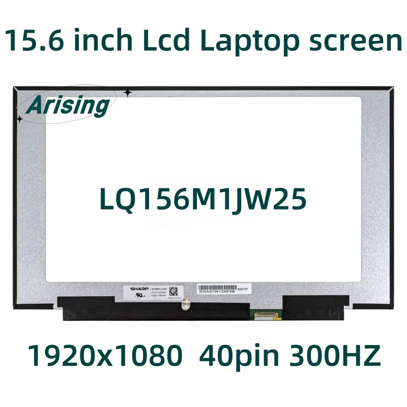 15,6-дюймовая панель дисплея ноутбука LQ156M1JW25 23 17 18 300 Гц для ASUS ROG Strix G15 G513QY G513 EDP 40 контактов IPS FHD Matrix LCD
15,6-дюймовая панель дисплея ноутбука LQ156M1JW25 23 17 18 300 Гц для ASUS ROG Strix G15 G513QY G513 EDP 40 контактов IPS FHD Matrix LCD