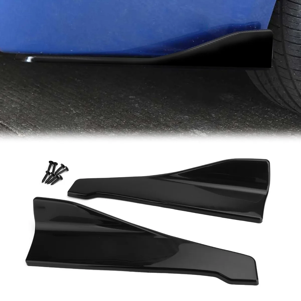 2PCS Car Gloss Blakc 48cm Skirt Spoiler Rear Lip /Side Extension Rocker Splitters Winglet Wings
2PCS Car Gloss Blakc 48cm Skirt Spoiler Rear Lip /Side Extension Rocker Splitters Winglet Wings