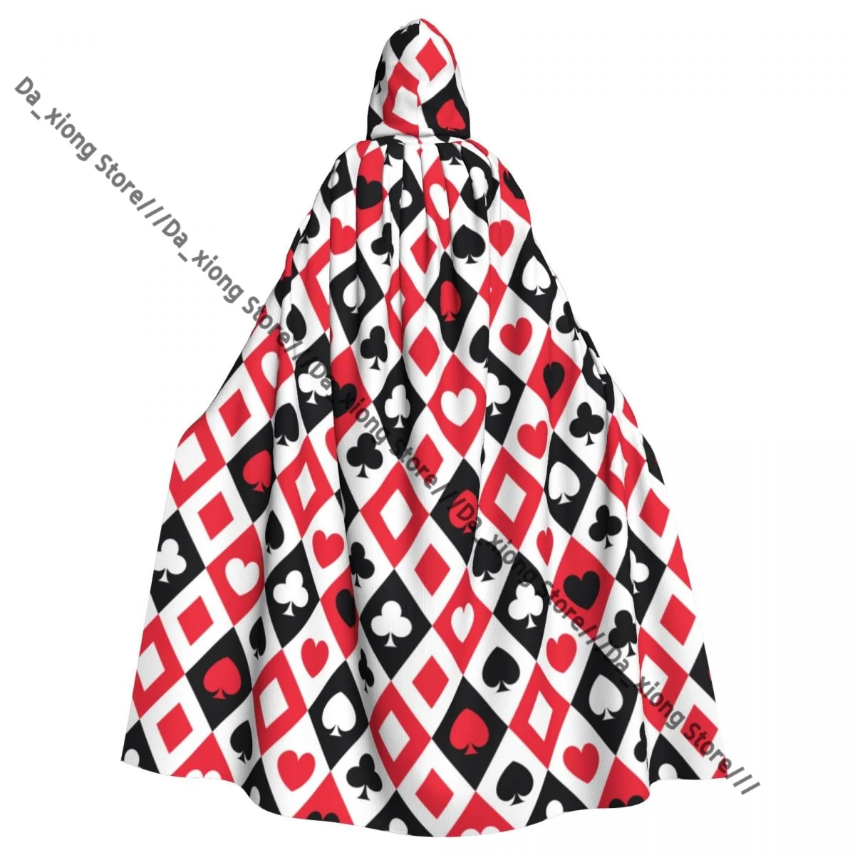 Adult Playing Cards Pattern Cloak Cape Hooded Medieval Costume Witch Wicca Vampire Halloween Costume Dress Coat
Adult Playing Cards Pattern Cloak Cape Hooded Medieval Costume Witch Wicca Vampire Halloween Costume Dress Coat