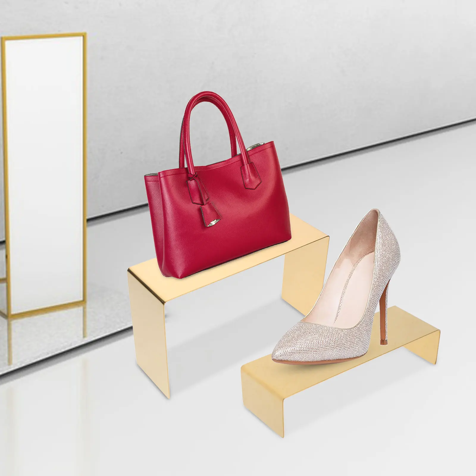 2 Pcs Showcase Props Handbag Display Stand Metal Shoe Rack Retail Racks Titanium for Handbags
2 Pcs Showcase Props Handbag Display Stand Metal Shoe Rack Retail Racks Titanium for Handbags