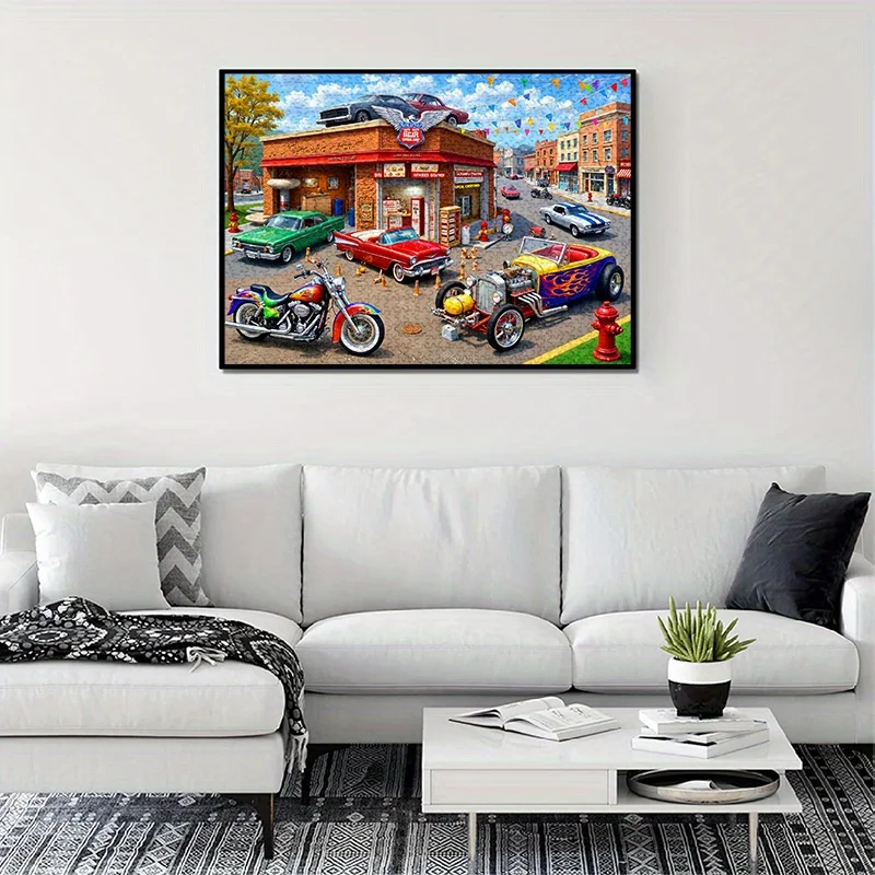 Advanced Level Anti-Scratch Paper Puzzle for Adults & Families - 500/1000pcs Retro Car & Motorcycle Gas Station Jigsaw Puzzle
Advanced Level Anti-Scratch Paper Puzzle for Adults & Families - 500/1000pcs Retro Car & Motorcycle Gas Station Jigsaw Puzzle