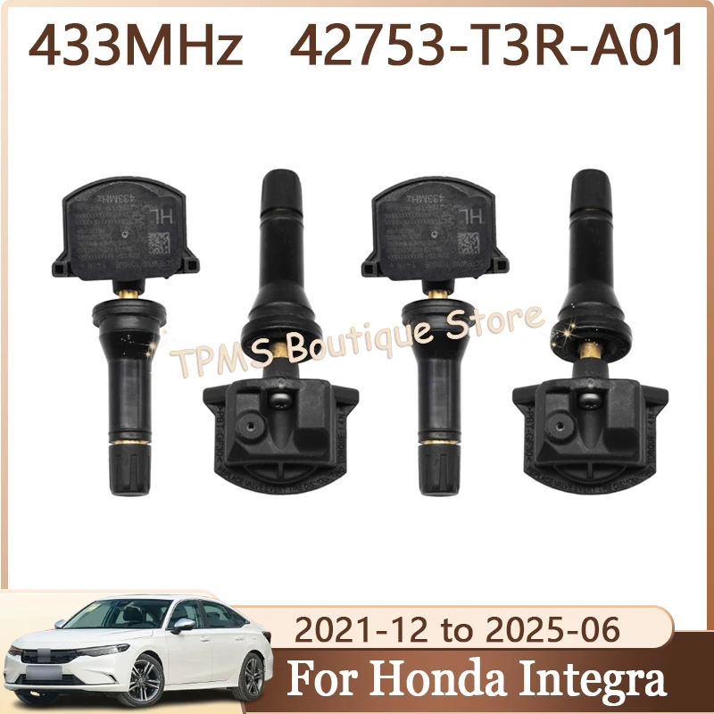 Tyre Pressure Monitoring System TPMS Sensor 4pcs 433MHz 42753-T3R-A01 42753-T3R-A02 For Honda Integra Odyssey Acura ILX MDX
Tyre Pressure Monitoring System TPMS Sensor 4pcs 433MHz 42753-T3R-A01 42753-T3R-A02 For Honda Integra Odyssey Acura ILX MDX
