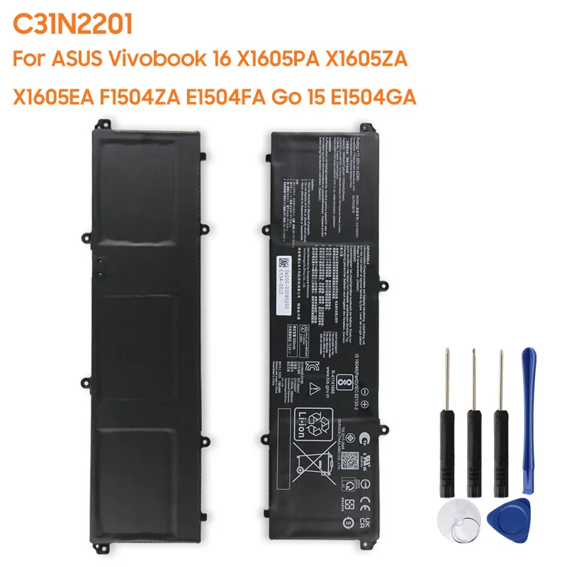 Replacement Battery C31N2201 For ASUS Vivobook 16 X1605PA M1605YA X1605ZA X1605EA F1504ZA E1504FA Go 15 E1504GA 3640mAh 42Wh
Replacement Battery C31N2201 For ASUS Vivobook 16 X1605PA M1605YA X1605ZA X1605EA F1504ZA E1504FA Go 15 E1504GA 3640mAh 42Wh