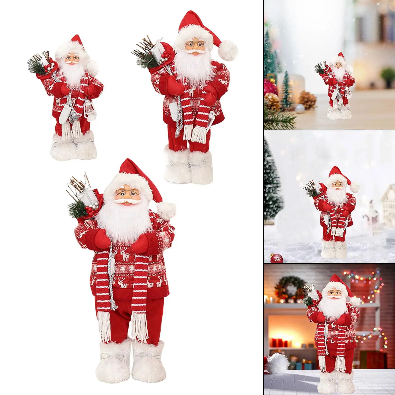 Santa Santa Figurine Toy Decorative Santa Figure Toy Xmas Ornament for Store Party Table Indoor Christmas Gift
Santa Santa Figurine Toy Decorative Santa Figure Toy Xmas Ornament for Store Party Table Indoor Christmas Gift