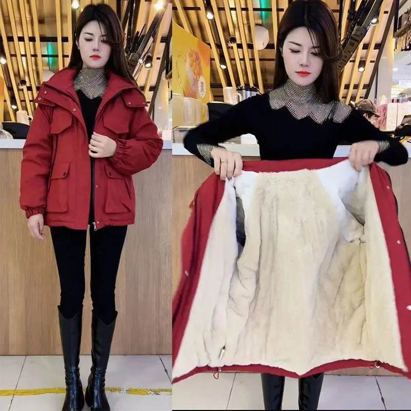 Plus Velvet Warm Women's Explosions Hooded Coat 2025 Autumn New Female Fashion School To Overcome Jacket Loose Casual Overcoat
Plus Velvet Warm Women's Explosions Hooded Coat 2025 Autumn New Female Fashion School To Overcome Jacket Loose Casual Overcoat
