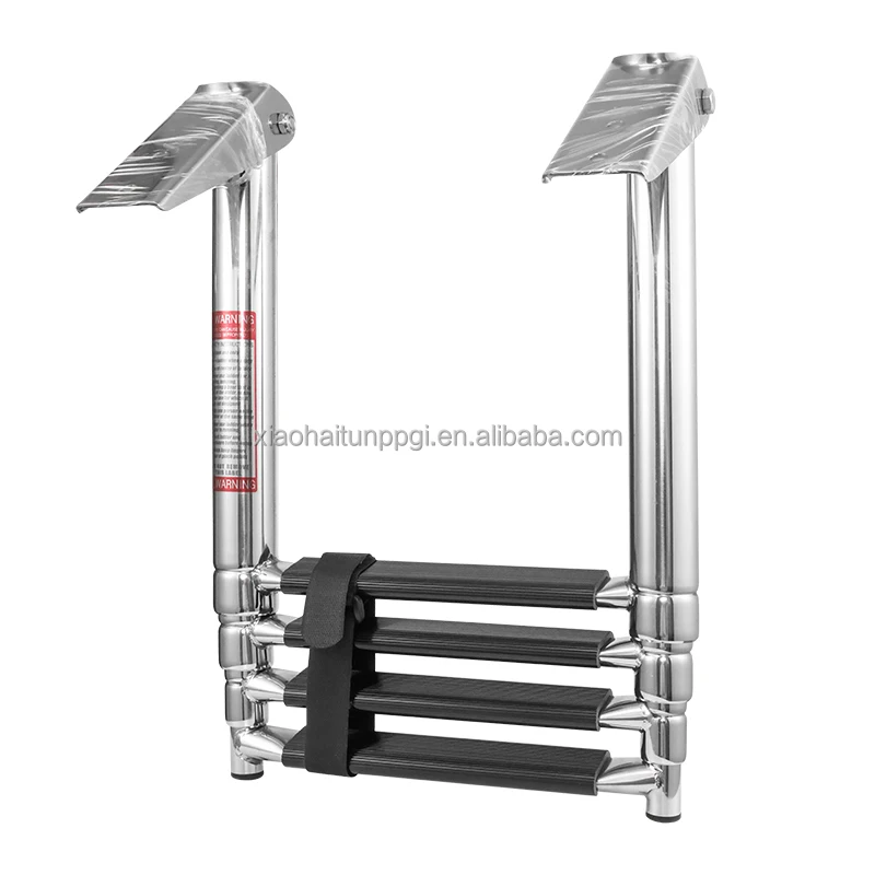 Marine Hardware 4 Step Stainless Steel Telescoping Boat Ladder 600 Pound for Swim Ladders Capacity for Marine Yacht
Marine Hardware 4 Step Stainless Steel Telescoping Boat Ladder 600 Pound for Swim Ladders Capacity for Marine Yacht