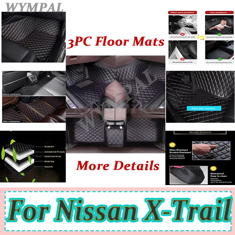Luxury Car Floor Mats For Nissan X-Trail xtrail Rogue 2023-2017 (5 seats) Auto Interior Accessories Protective Waterproof Mats
Luxury Car Floor Mats For Nissan X-Trail xtrail Rogue 2023-2017 (5 seats) Auto Interior Accessories Protective Waterproof Mats