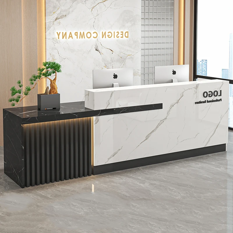 Modern Unique Reception Desks Senior Simple Luxury Simple Bar Counter Salon Classic Escritorio De Recepcion Commercial Furniture
Modern Unique Reception Desks Senior Simple Luxury Simple Bar Counter Salon Classic Escritorio De Recepcion Commercial Furniture
