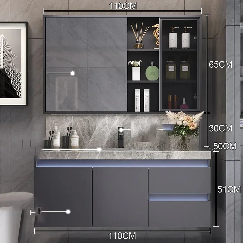 New European-style Bright-faced Slate Ceramic Basin Bathroom Cabinet Combination Intelligent Induction Toilet Washbasin Sink Set
New European-style Bright-faced Slate Ceramic Basin Bathroom Cabinet Combination Intelligent Induction Toilet Washbasin Sink Set
