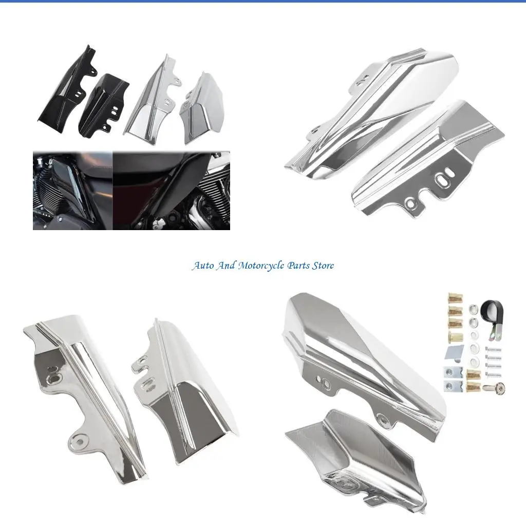P9FD Motorcycle Middle Frame Air Deflector Heat Resistant Cover For 2001-2008 Models Motorcycle Insulation Panel Enduring