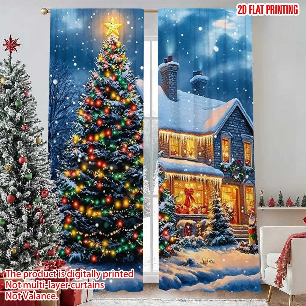 2pcs 2D flat printing Merry Christmas Popular Window Curtains christmas trees3 Durable 100% Polyester Fabric Without Electricity
2pcs 2D flat printing Merry Christmas Popular Window Curtains christmas trees3 Durable 100% Polyester Fabric Without Electricity