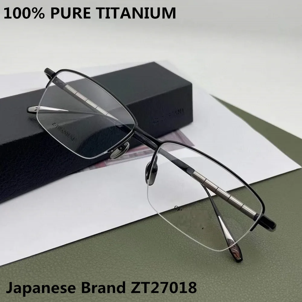 Japan Brand Pure Titanium Glasses Frame Men Half Rim Square Business Eyeglasses ZT27018 Prescription Eyewear Optical Myopia Lens
Japan Brand Pure Titanium Glasses Frame Men Half Rim Square Business Eyeglasses ZT27018 Prescription Eyewear Optical Myopia Lens