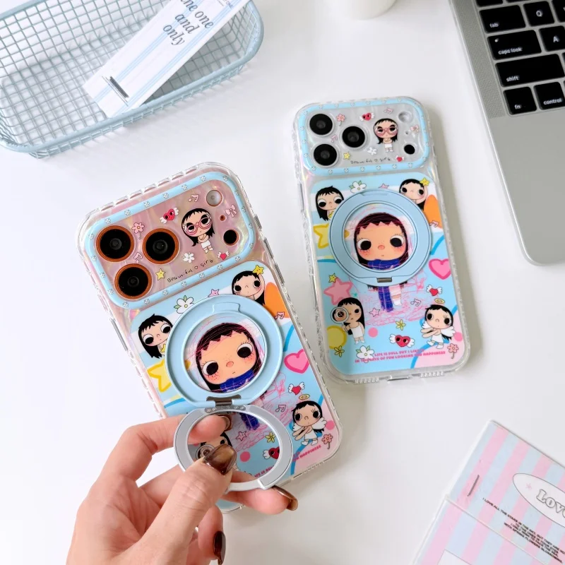 Kawaii Cartoon Girl Phone Case For iPhone 17 Pro 16 15 Pro Max Protective Cover with Stand Fashion Shockproof Cute Cases Lovely
Kawaii Cartoon Girl Phone Case For iPhone 17 Pro 16 15 Pro Max Protective Cover with Stand Fashion Shockproof Cute Cases Lovely