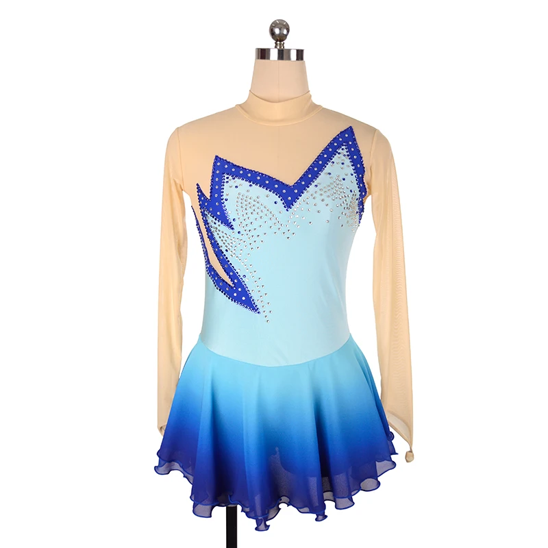 Nasinaya Figure Skating Dress Customized Competition Training Women's Children's Rhythmic Gymnastics Dance Light Blue Clothing
Nasinaya Figure Skating Dress Customized Competition Training Women's Children's Rhythmic Gymnastics Dance Light Blue Clothing
