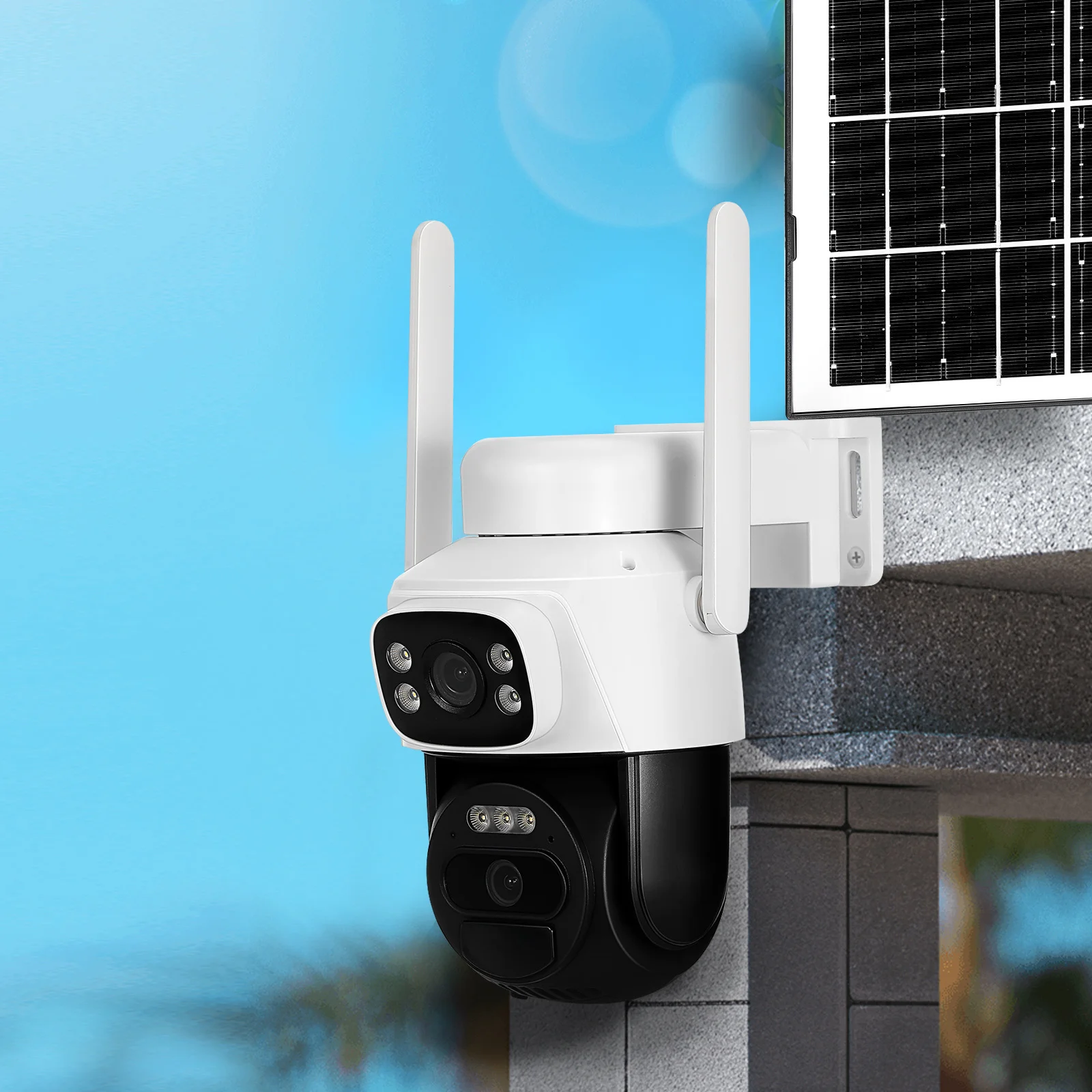 Dual Lens Security Camera Outdoor Solar Powered Surveillance For Home Monitoring Motion Pir Weatherproof
Dual Lens Security Camera Outdoor Solar Powered Surveillance For Home Monitoring Motion Pir Weatherproof