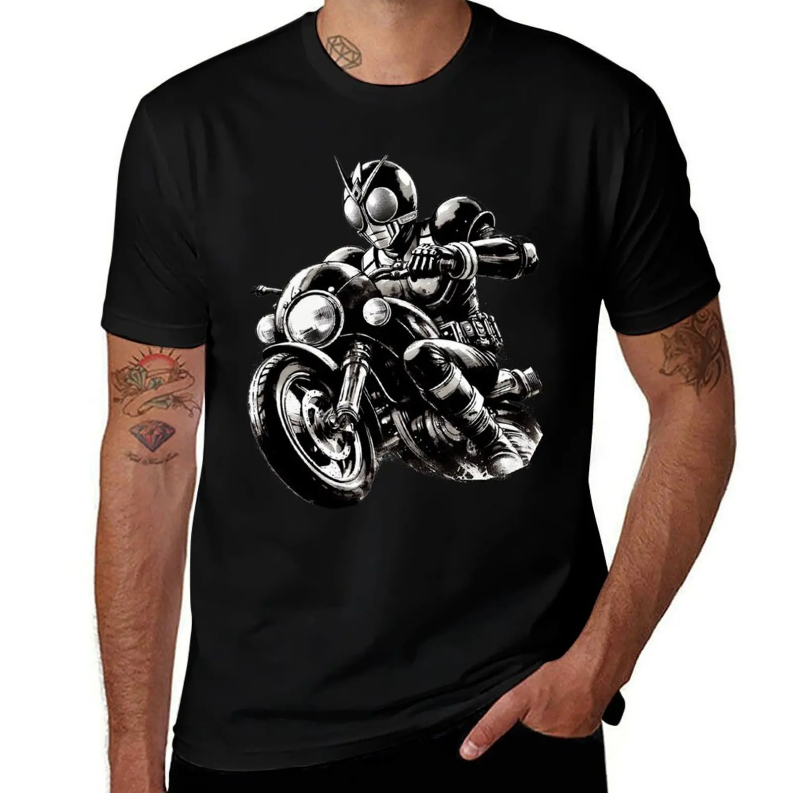 Kamen-Rider Black Ride A Motorcycle T-Shirt luxury designer boys whites Funny t-shirt funny t shirts men
Kamen-Rider Black Ride A Motorcycle T-Shirt luxury designer boys whites Funny t-shirt funny t shirts men